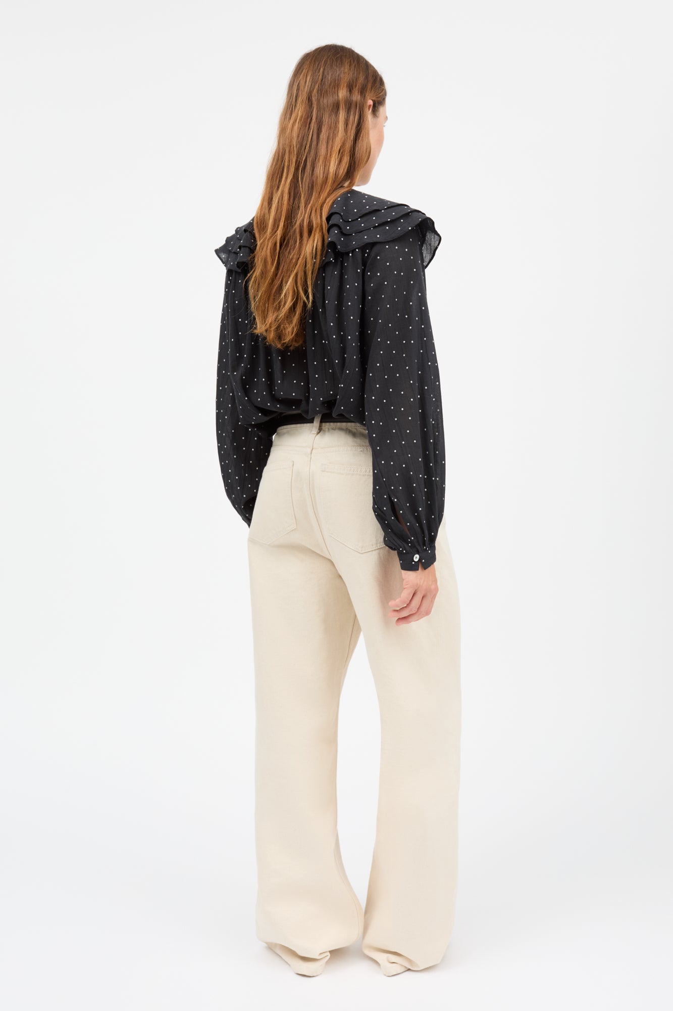 Skall Studio Lilou shirt Shirt Black/White dot